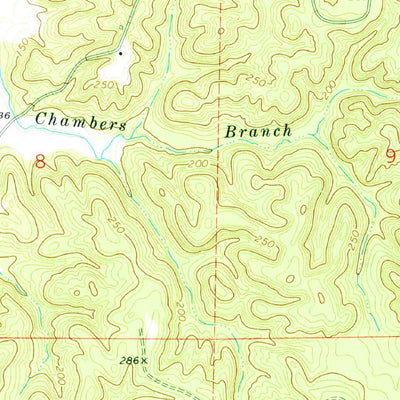 United States Geological Survey Isney, AL-MS (1974, 24000-Scale) digital map
