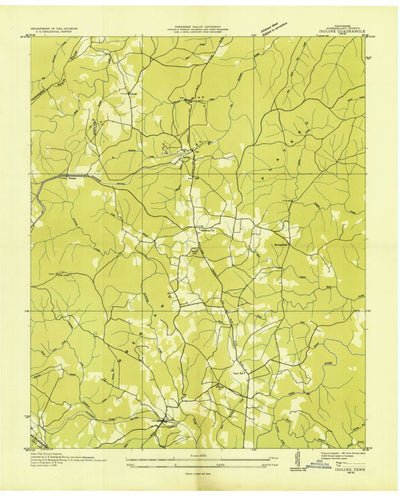 United States Geological Survey Isoline, TN (1935, 24000-Scale) digital map