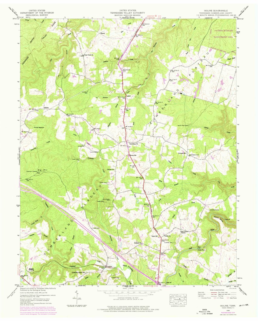 Isoline, TN (1946, 24000-Scale) Map by United States Geological Survey ...