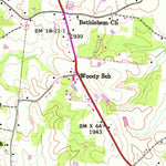 United States Geological Survey Isoline, TN (1946, 24000-Scale) digital map