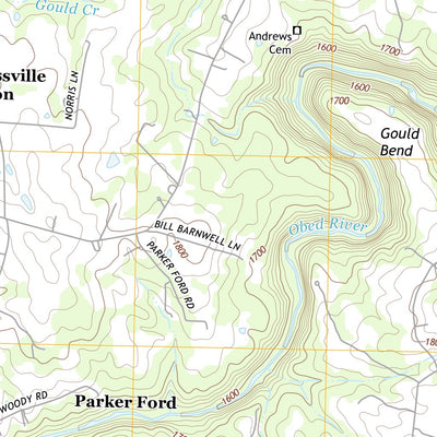 United States Geological Survey Isoline, TN (2013, 24000-Scale) digital map