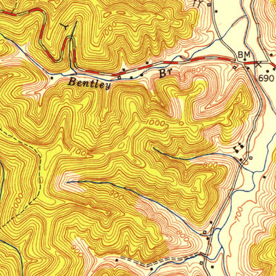 United States Geological Survey Isonville, KY (1950, 24000-Scale) digital map