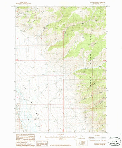United States Geological Survey Italian Canyon, ID (1987, 24000-Scale) digital map