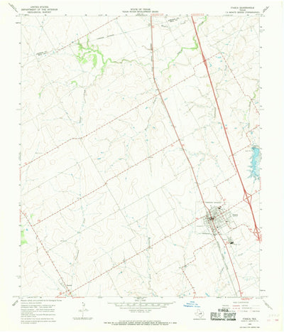 United States Geological Survey Itasca, TX (1965, 24000-Scale) digital map