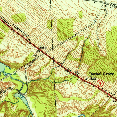 United States Geological Survey Ithaca East, NY (1951, 24000-Scale) digital map