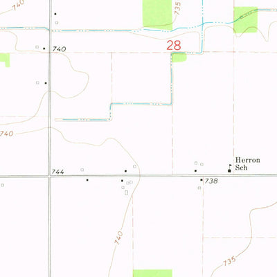 United States Geological Survey Ithaca, MI (1973, 24000-Scale) digital map