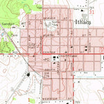 United States Geological Survey Ithaca, MI (1973, 24000-Scale) digital map