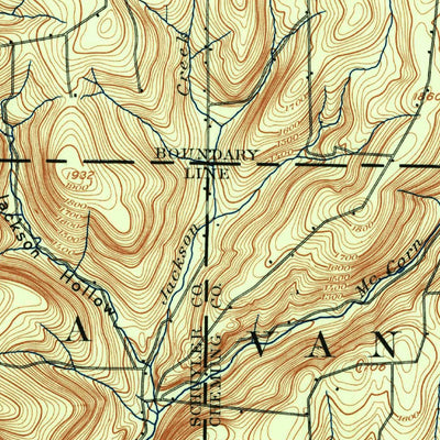 United States Geological Survey Ithaca, NY (1893, 62500-Scale) digital map