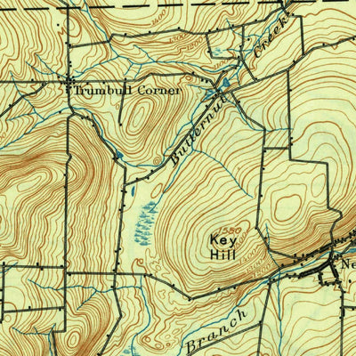 United States Geological Survey Ithaca, NY (1895, 62500-Scale) digital map
