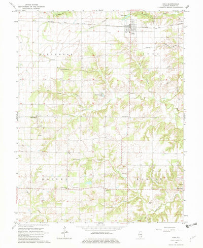 United States Geological Survey Iuka, IL (1965, 24000-Scale) digital map