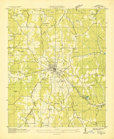 United States Geological Survey Iuka, MS (1935, 24000-Scale) digital map