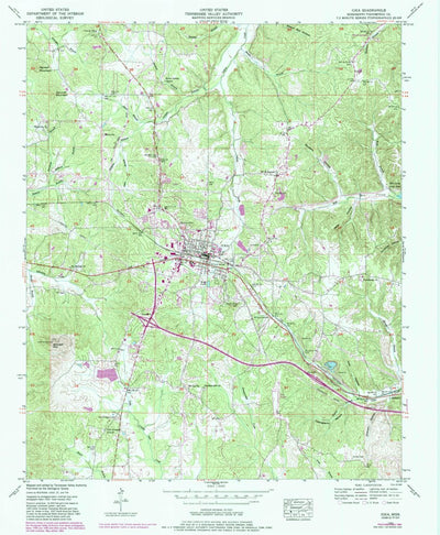 United States Geological Survey Iuka, MS (1953, 24000-Scale) digital map