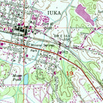 United States Geological Survey Iuka, MS (1953, 24000-Scale) digital map