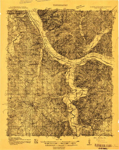 United States Geological Survey Iuka, MS-AL-TN (1911, 48000-Scale) digital map