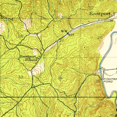 United States Geological Survey Iuka, MS-AL-TN (1911, 62500-Scale) digital map