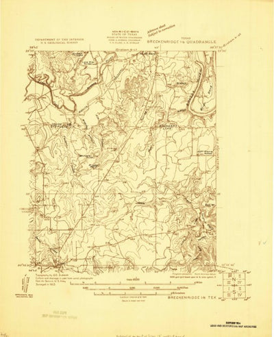 United States Geological Survey Ivan North, TX (1925, 48000-Scale) digital map