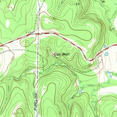 United States Geological Survey Ivan North, TX (1967, 24000-Scale) digital map
