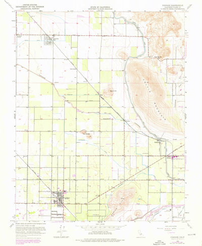 United States Geological Survey Ivanhoe, CA (1950, 24000-Scale) digital map