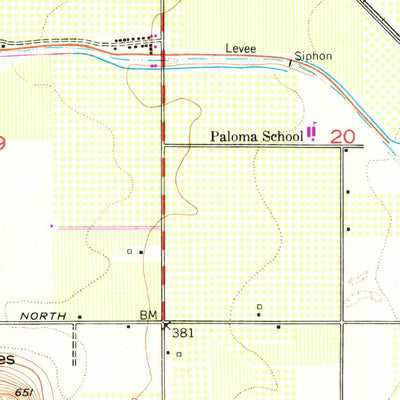 United States Geological Survey Ivanhoe, CA (1950, 24000-Scale) digital map