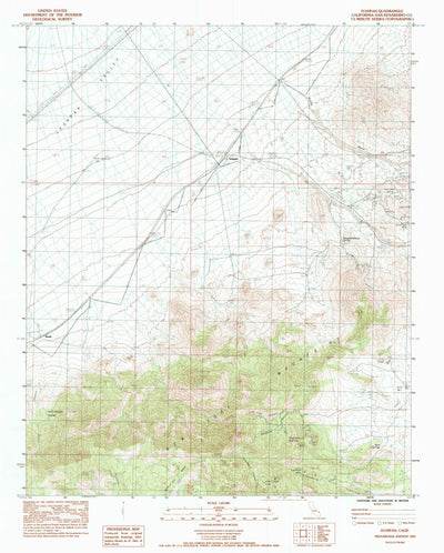 United States Geological Survey Ivanpah, CA (1983, 24000-Scale) digital map