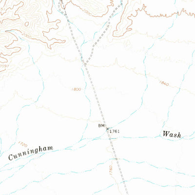 United States Geological Survey Ives Peak, AZ (1966, 62500-Scale) digital map