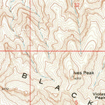 United States Geological Survey Ives Peak, AZ (1967, 24000-Scale) digital map