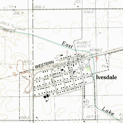 United States Geological Survey Ivesdale, IL (1983, 24000-Scale) digital map