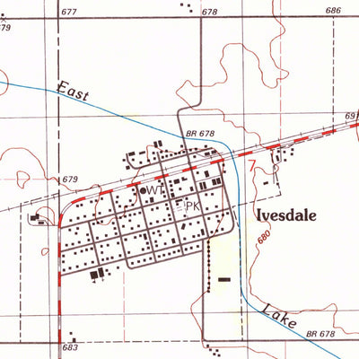 United States Geological Survey Ivesdale, IL (1998, 24000-Scale) digital map