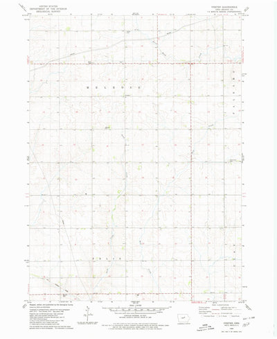 United States Geological Survey Ivester, IA (1980, 24000-Scale) digital map
