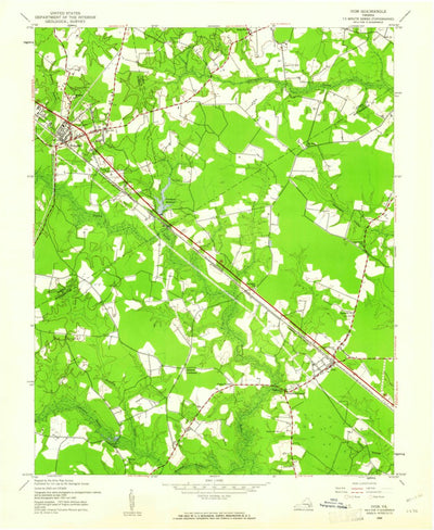 United States Geological Survey Ivor, VA (1944, 24000-Scale) digital map