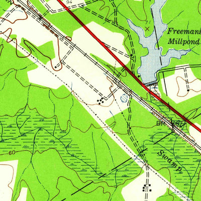 United States Geological Survey Ivor, VA (1944, 24000-Scale) digital map