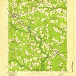 United States Geological Survey Ivor, VA (1945, 31680-Scale) digital map