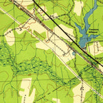 United States Geological Survey Ivor, VA (1945, 31680-Scale) digital map