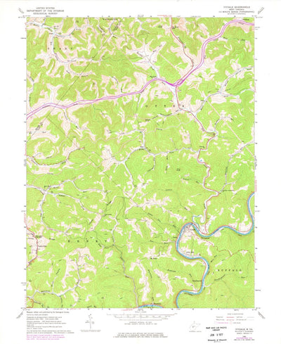 United States Geological Survey Ivydale, WV (1966, 24000-Scale) digital map