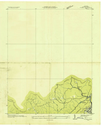 United States Geological Survey Ivydell, TN (1936, 24000-Scale) digital map