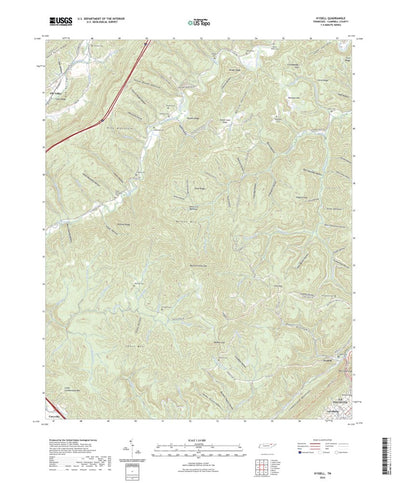 United States Geological Survey Ivydell, TN (2022, 24000-Scale) digital map