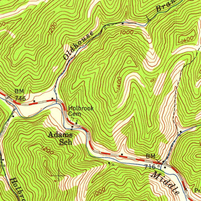 United States Geological Survey Ivyton, KY (1953, 24000-Scale) digital map