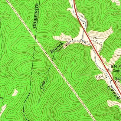 United States Geological Survey Ivyton, KY (1962, 24000-Scale) digital map
