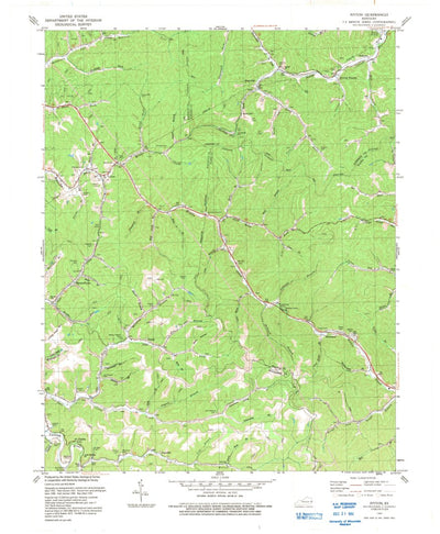 United States Geological Survey Ivyton, KY (1992, 24000-Scale) digital map