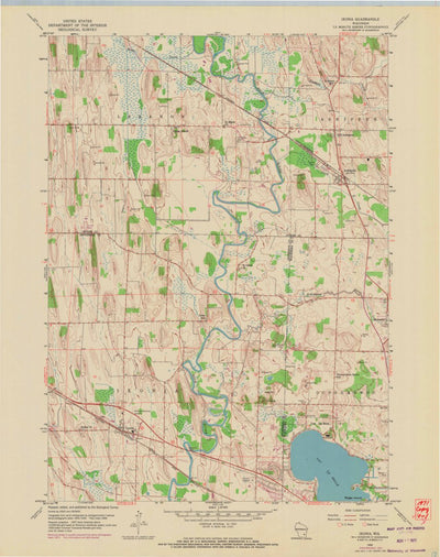 United States Geological Survey Ixonia, WI (1959, 24000-Scale) digital map