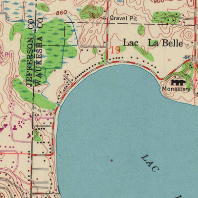 United States Geological Survey Ixonia, WI (1959, 24000-Scale) digital map