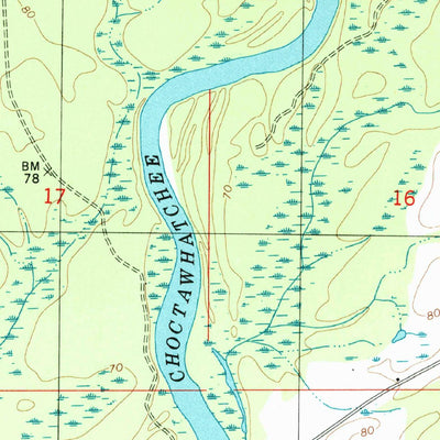 United States Geological Survey Izagora, FL-AL (1994, 24000-Scale) digital map
