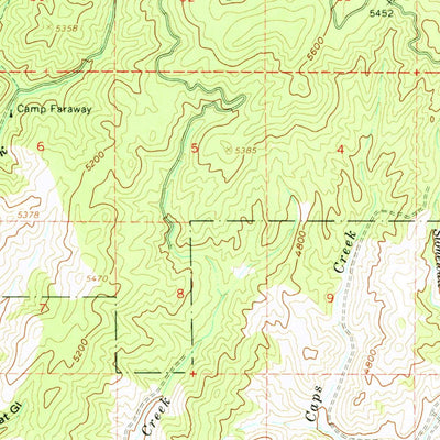 United States Geological Survey Izee, OR (1961, 62500-Scale) digital map