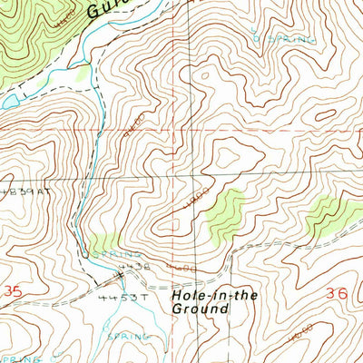 United States Geological Survey Izee, OR (1990, 24000-Scale) digital map