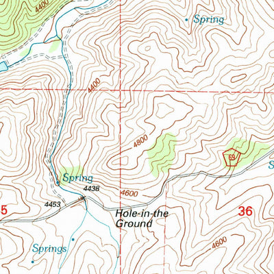 United States Geological Survey Izee, OR (1998, 24000-Scale) digital map