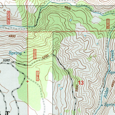 United States Geological Survey Izee, OR (1998, 24000-Scale) digital map