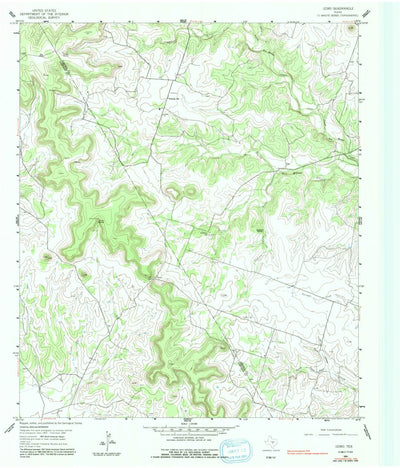 United States Geological Survey Izoro, TX (1954, 24000-Scale) digital map