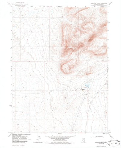 United States Geological Survey Izzenhood Ranch, NV (1965, 24000-Scale) digital map