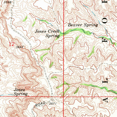 United States Geological Survey J B Hill, SD (1968, 24000-Scale) digital map