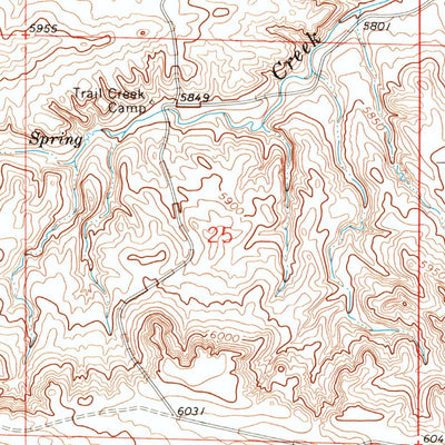 United States Geological Survey J H D Ranch, WY (1991, 24000-Scale) digital map